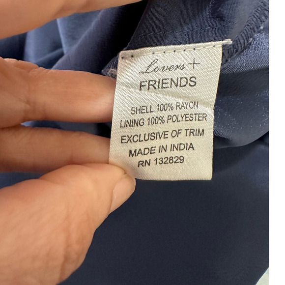 Lovers + Friends blue chambray short sleeves mini dress size Small - Picture 4 of 14